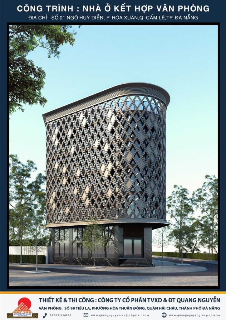 NHÀ Ở KẾT HỢP VĂN PHÒNG